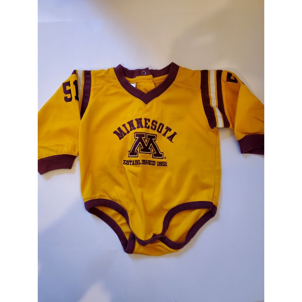 Mighty‎ Mac Sports ncaa  Minnesota Golden Gophers one piece sz 12M